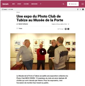 On parle de nous sur tvcom au sujet de notre expo !